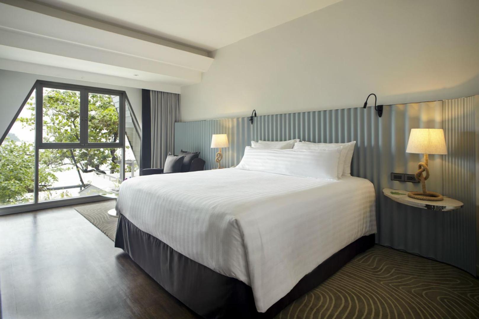 Deluxe Doppel-/Zweibettzimmer mit Meerblick