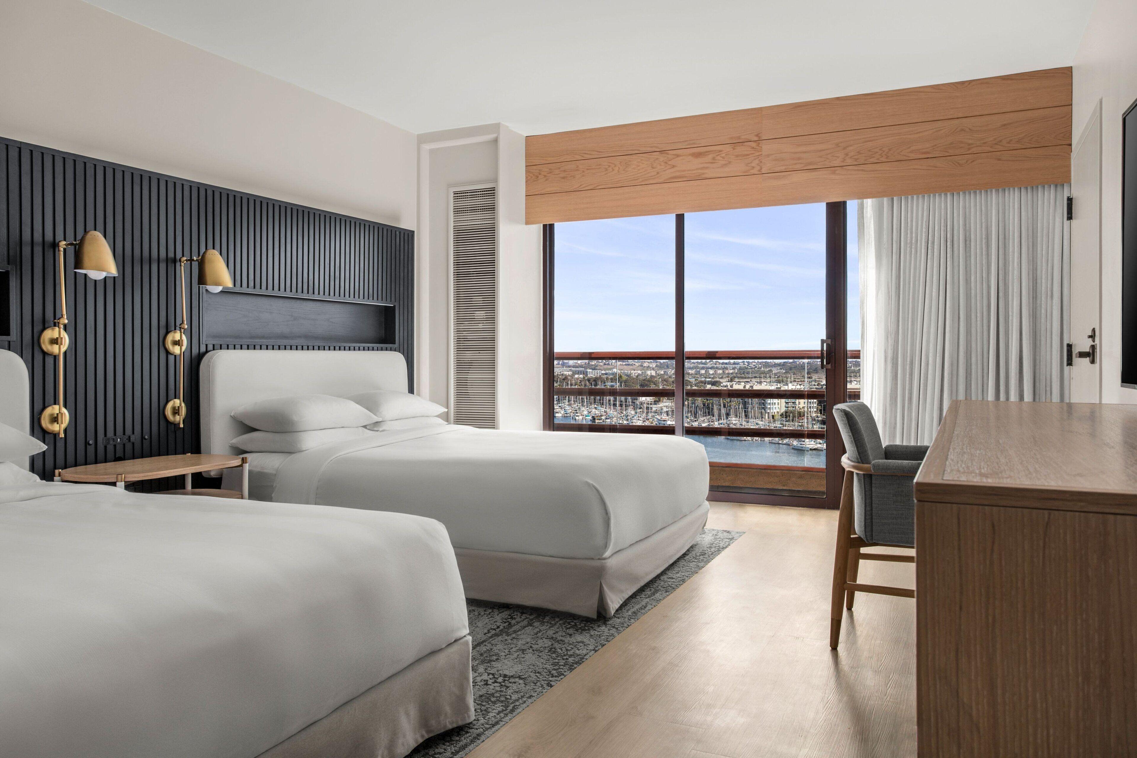 Guest Room Two Double Beds Marina View