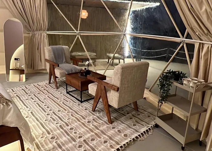 Sunset domes private camp