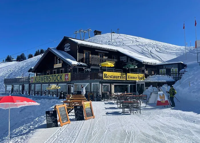 Ausflugs-Ski-Pistenhotel Klewenstock AUTO FREI nur mit der Pendelbahn erreichbar auf 1600müm