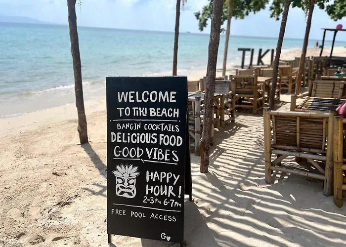 Tiki Beach Koh Phangan Beach Restaurant Bar And Coworking (Adults Only)