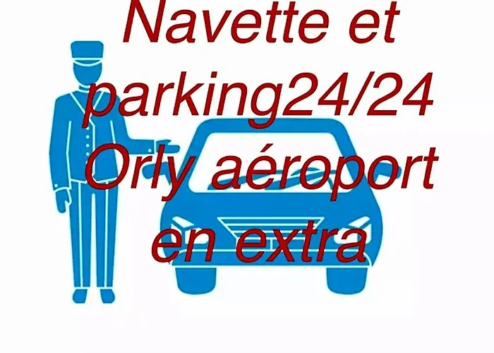 4Pers 2Lits 5 Min Aeroport Orly,Navette Et Parking Extra,Location En Nuit Et Jourchez Jeff